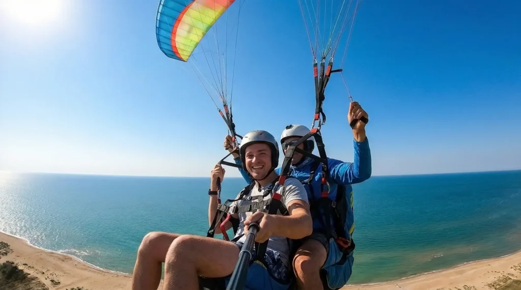 Полет на параплане с пилотом